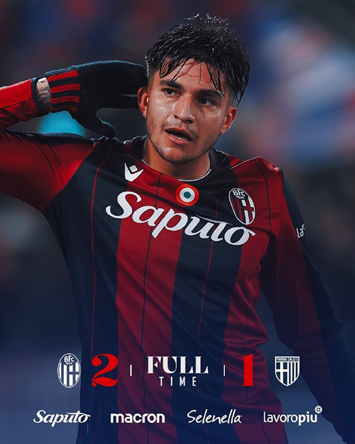 替补双枪导演逆转！博洛尼亚2-1帕尔马，挺进意杯八强