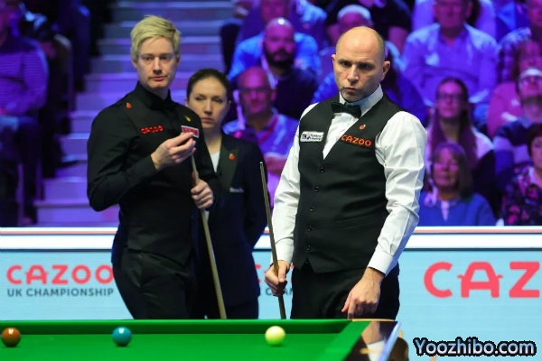 丁俊晖连胜5局6-3逆转霍金斯 罗伯逊希金斯止步首轮!